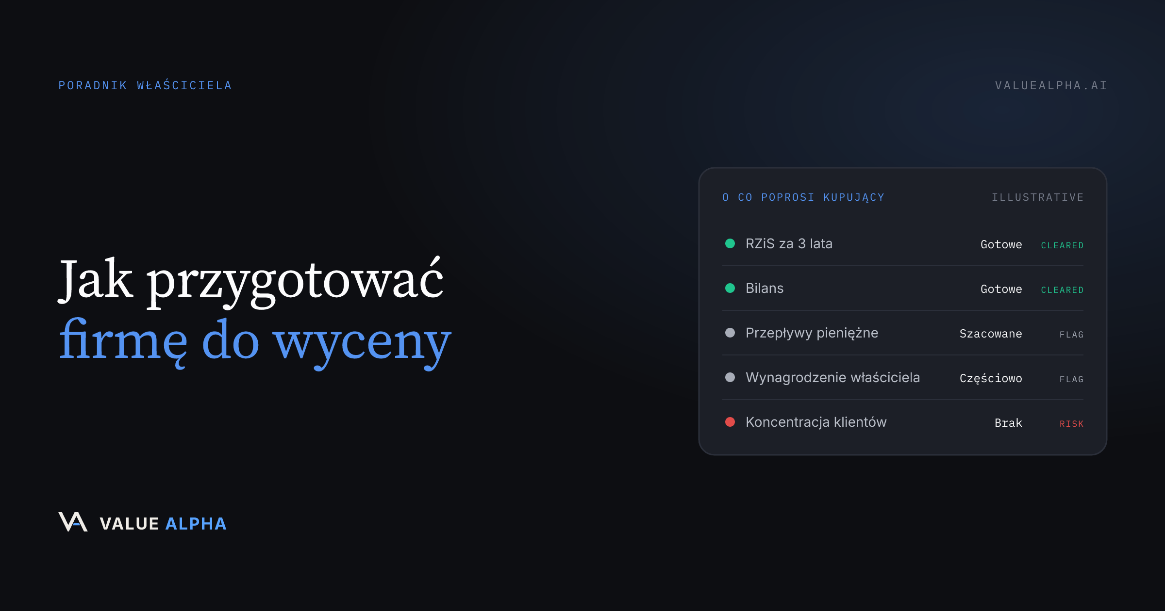 Jak przygotować firmę do wyceny