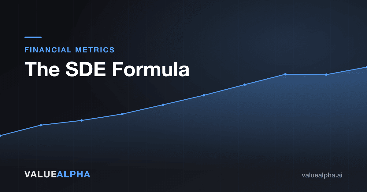 The SDE Formula: How to Calculate Seller's Discretionary Earnings (2026)