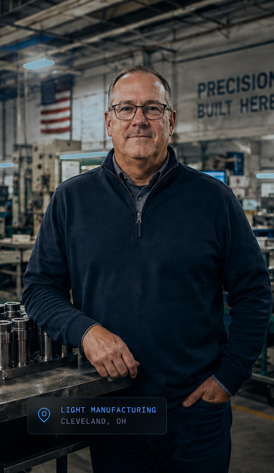 Steve, właściciel firmy produkcyjnej w Cleveland, OH